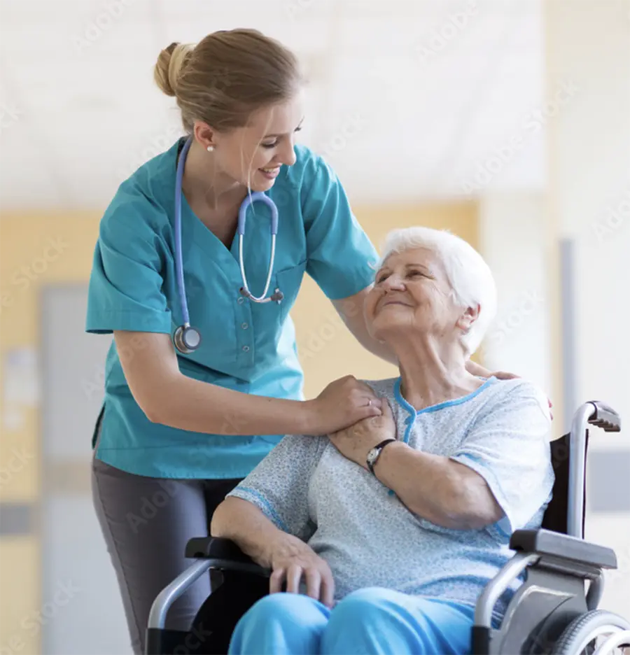 Doctor meeting patient